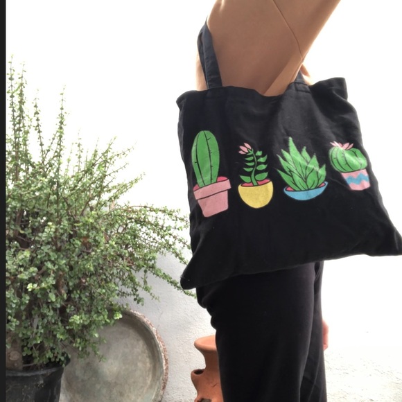Handbags - Succulent tote bag